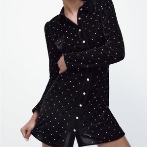 SPARKLY VELVET DRESS NWT